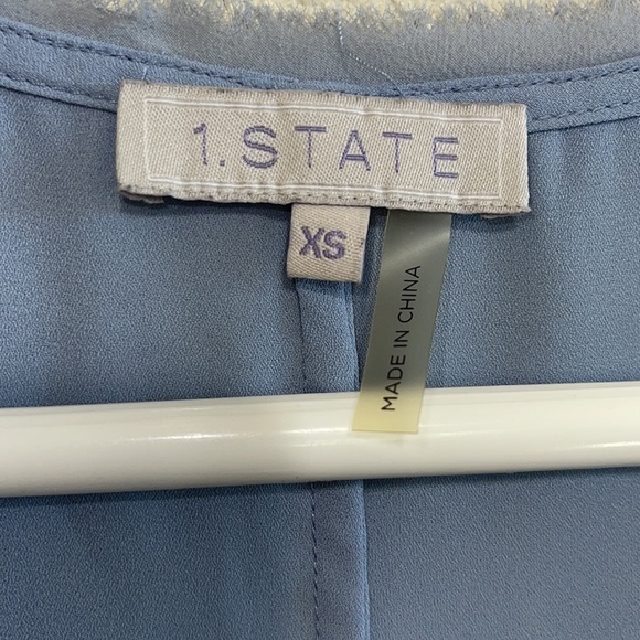 1.State Light Blue Thin Tank Top Size XS - Picture 4 of 9